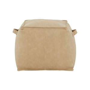 Safavieh Couture Pablo Vegan Leather Pouf, SFV5121