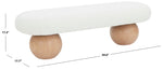 Safavieh Couture Rosina Modern Bench, SFV5125 - Ivory / Natural