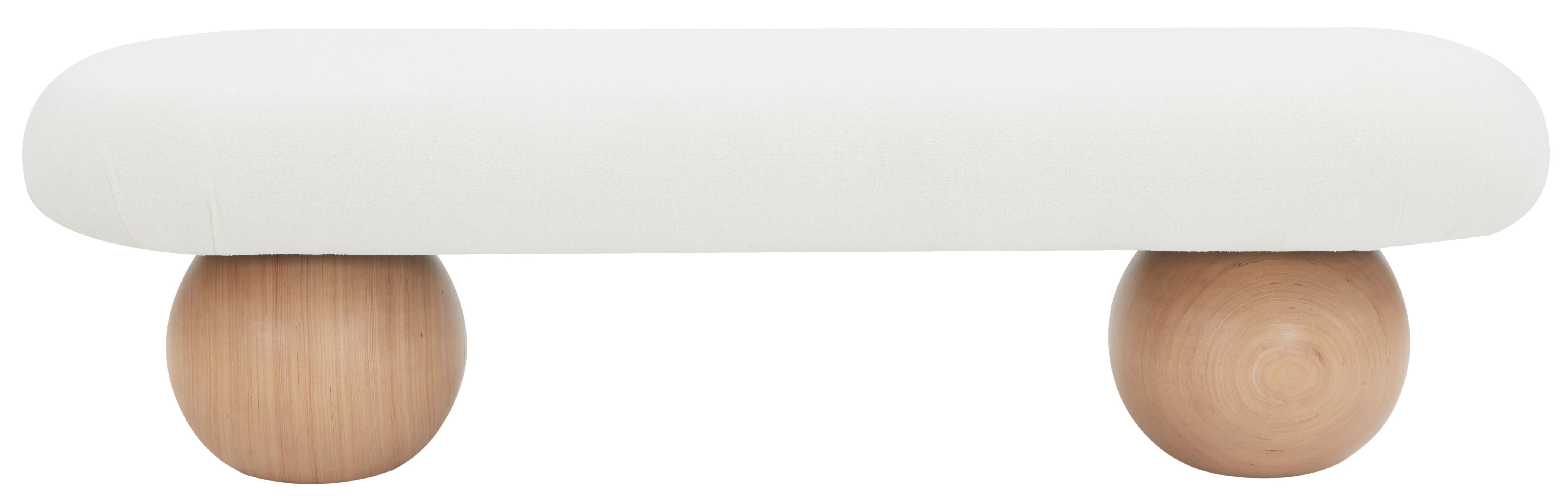 Safavieh Couture Rosina Modern Bench, SFV5125 - Ivory / Natural