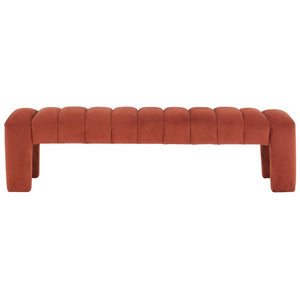 Safavieh Couture Bellisima Channel Tufted Bench, SFV5127