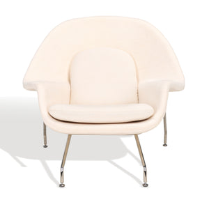 Safavieh Couture Elyzabeth Linen And Metal Accent Chair, SFV5131