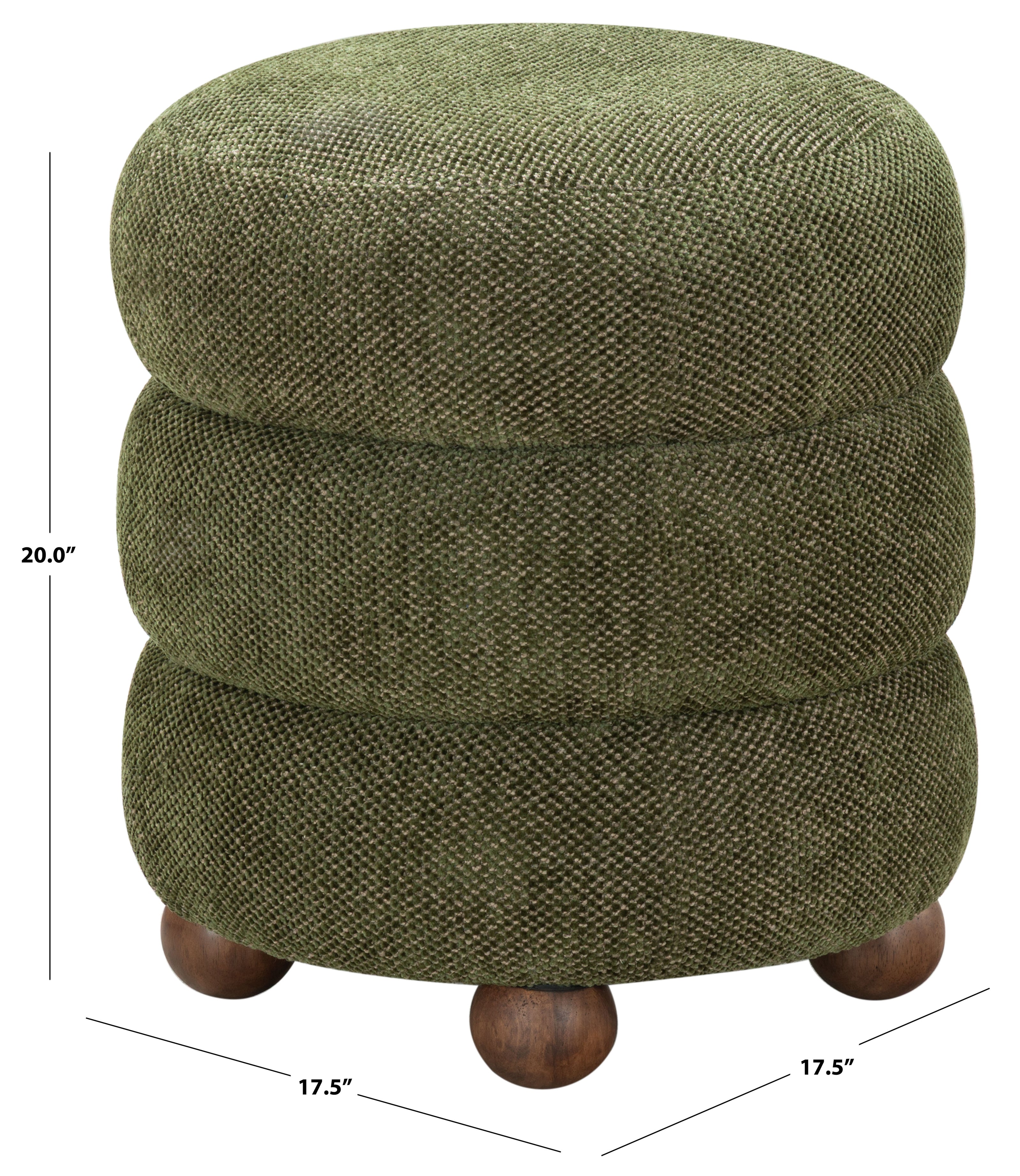 DARK GREEN / WALNUT