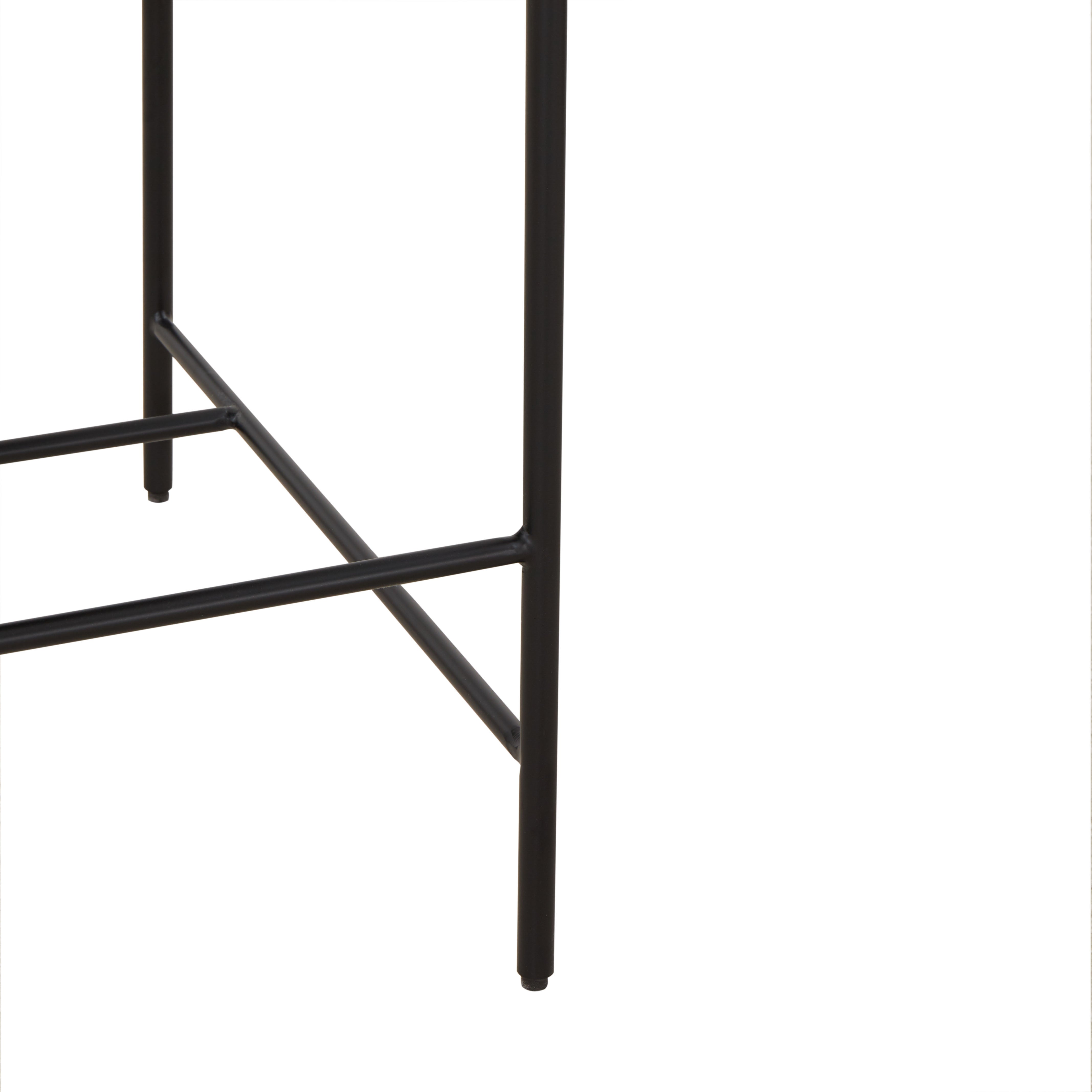 Safavieh Couture Macibella Channel Tufted Boucle Counter Stool, SFV5142 - Ivory / Black