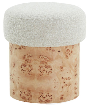Safavieh Couture Tobianna Boucle & Burl Ottoman, SFV5149