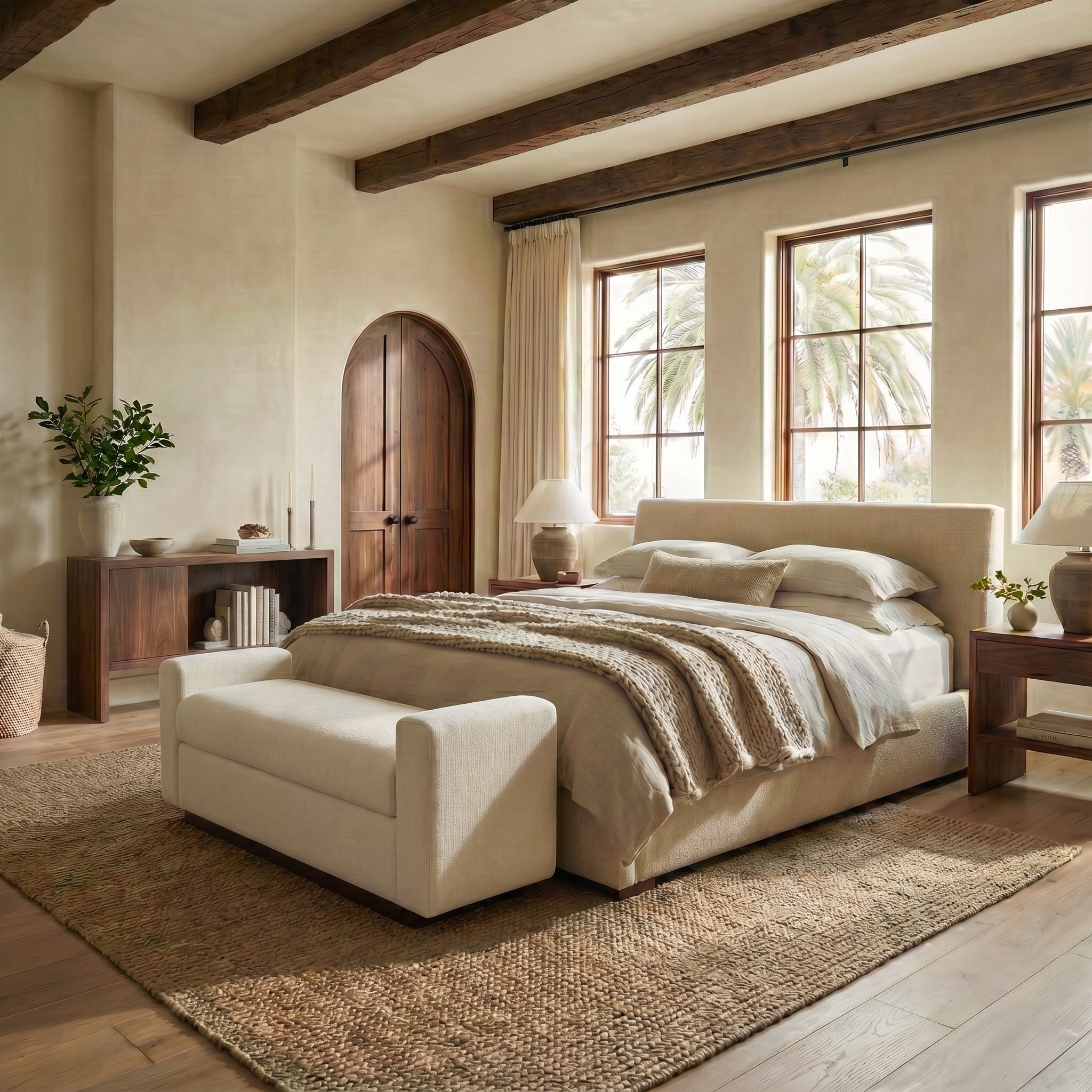 WHITE / WALNUT
