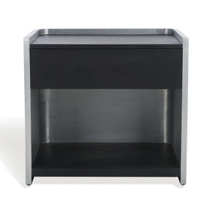 Safavieh Couture Ottawa Wood & Aluminium Nightstand, SFV5538