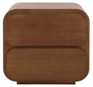 Safavieh Couture Herald 2 Drawer Wood Nightstand, SFV5546