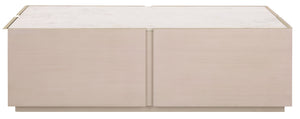 Safavieh Couture Alanabella Marble Rectangle Coffee Table, SFV5552