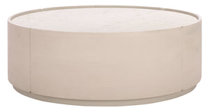 Safavieh Couture Alanabella Marble Round Coffee Table, SFV5553
