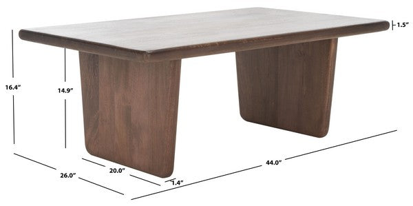 Safavieh Couture Felicity Wood Coffee Table, SFV5747 - Natural