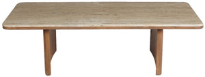 Safavieh Couture Trinsly Travertine Top Coffee Table, SFV5751