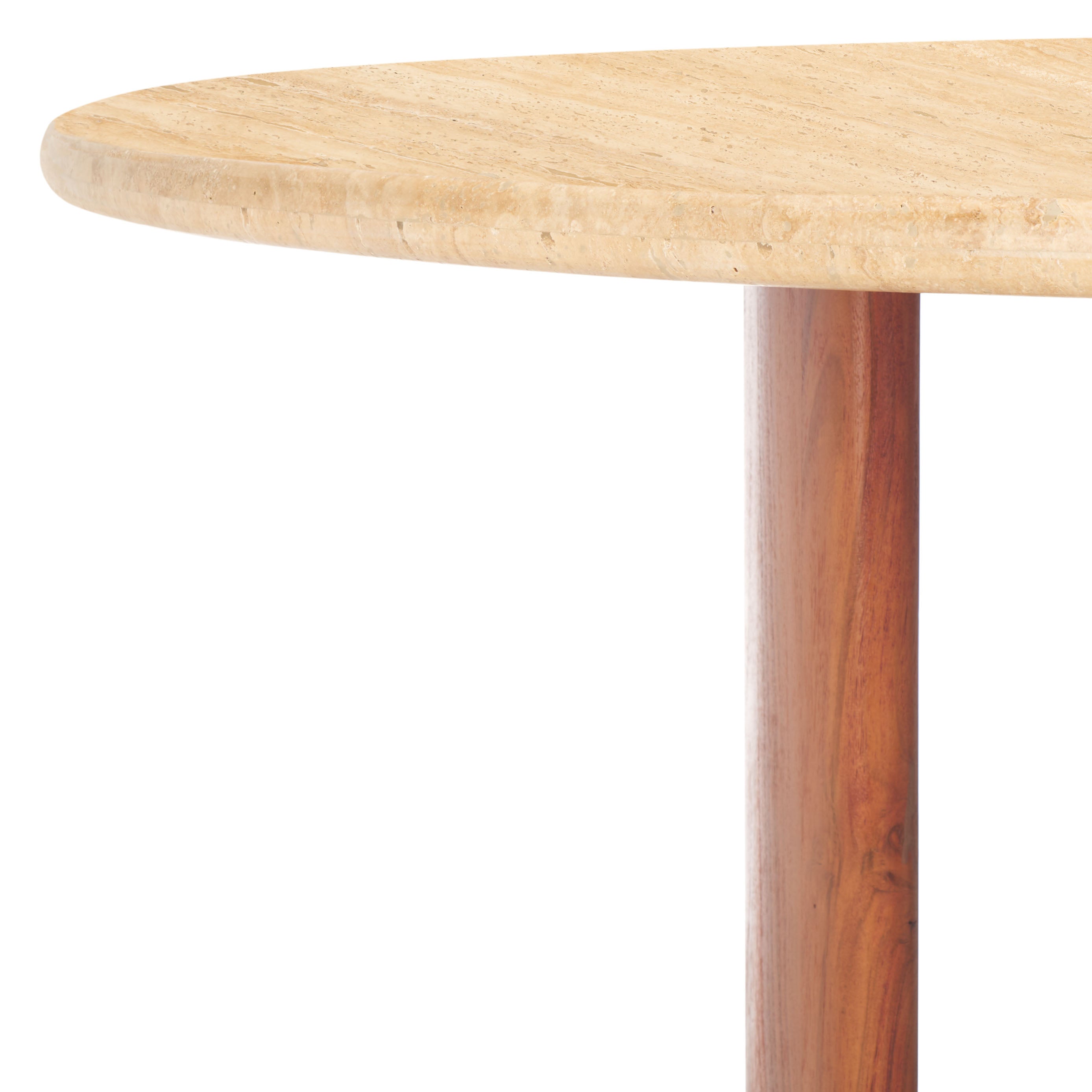 Safavieh Couture Trinsly Travertine Top Dining Table, SFV5752 - Natural / Travertine