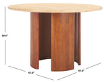 Safavieh Couture Trinsly Travertine Top Dining Table, SFV5752 - Natural / Travertine