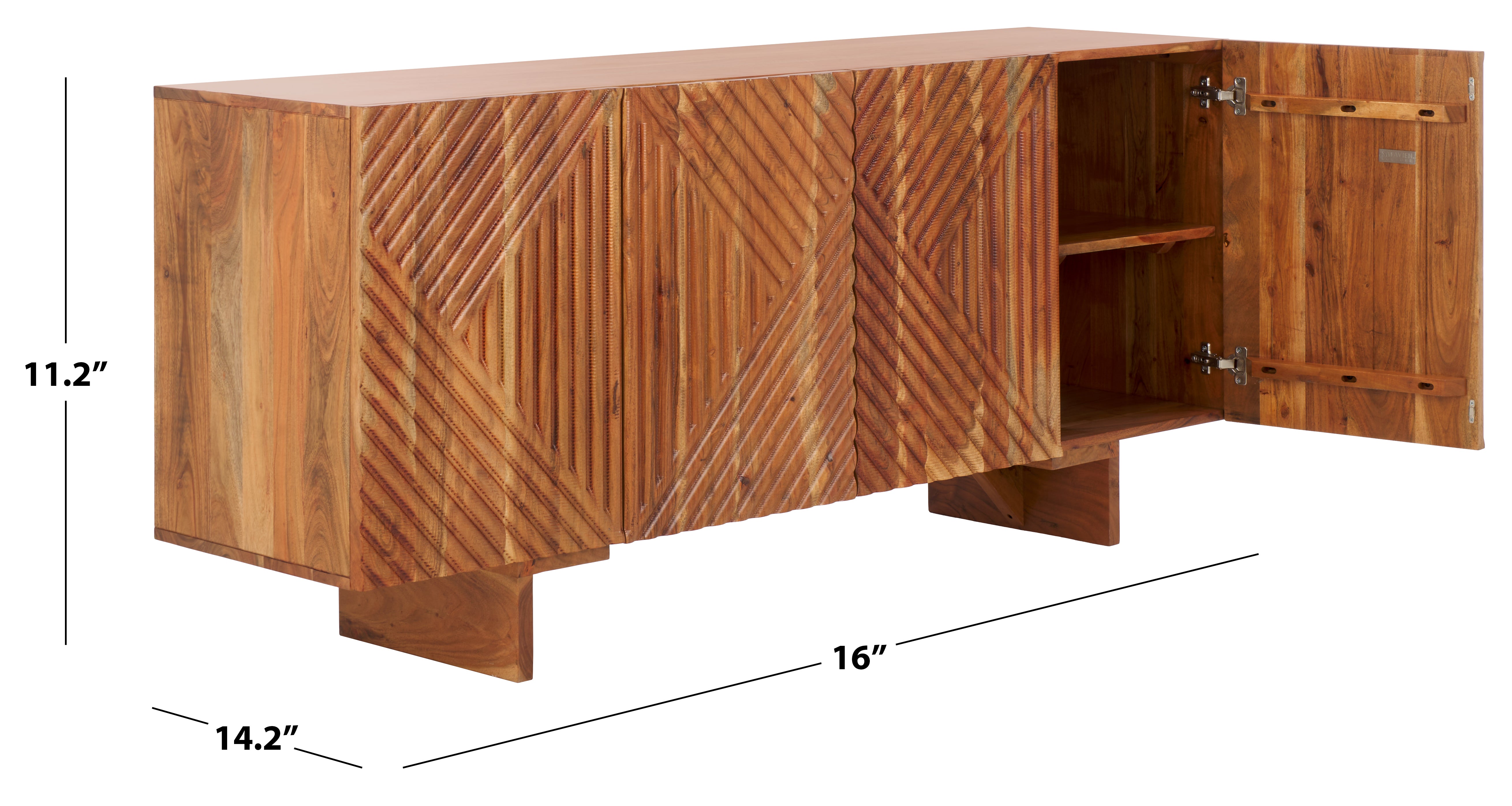 Safavieh Couture Hewitt Wood Sideboard, SFV5765 - Natural