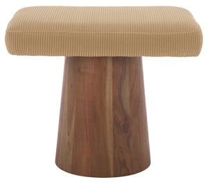Safavieh Couture Bennato Wood Base Stool, SFV5797