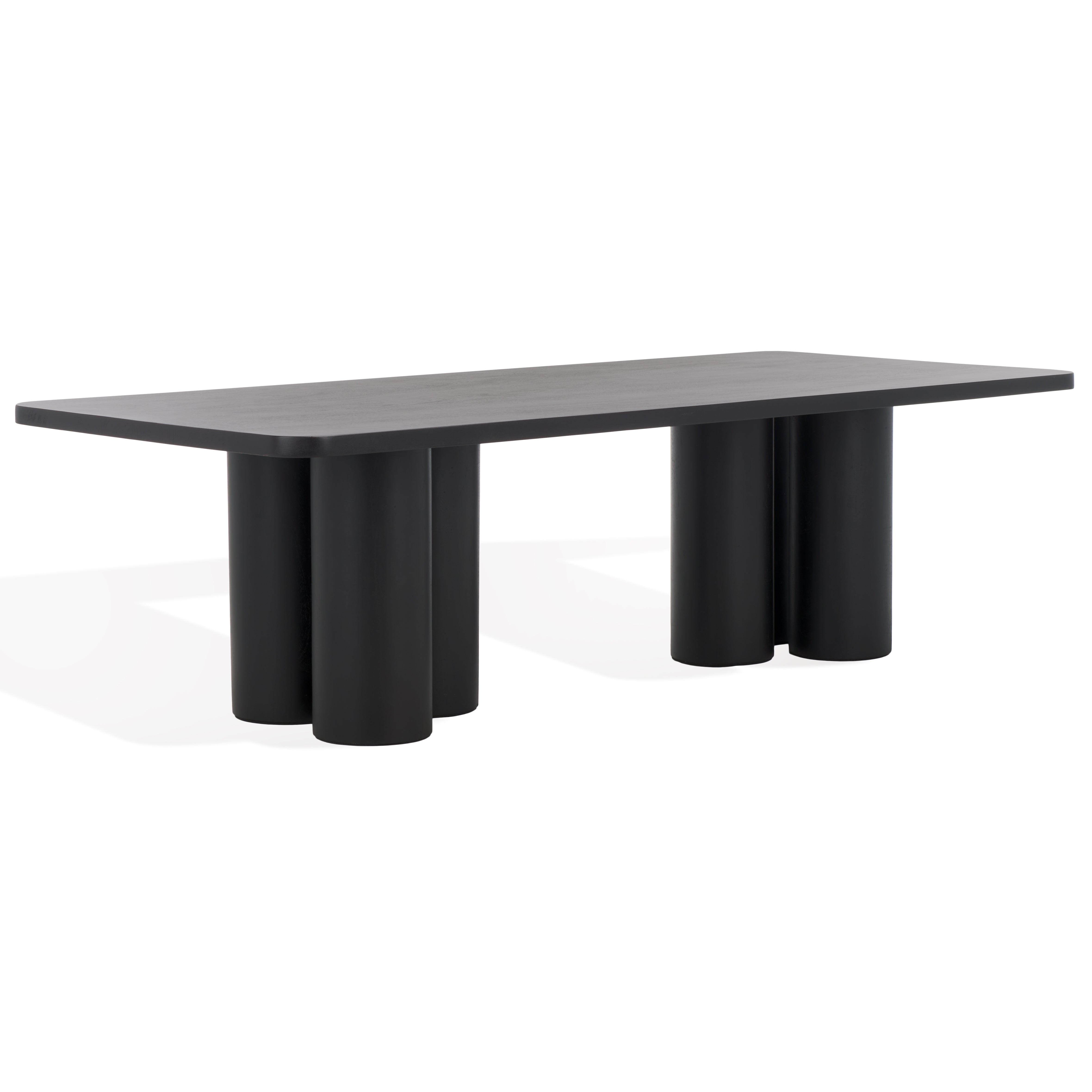 Safavieh Couture Kathalina Rectangle Wood Coffee Table, SFV6402 - Black