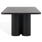 Safavieh Couture Kathalina Rectangle Wood Coffee Table, SFV6402 - Black