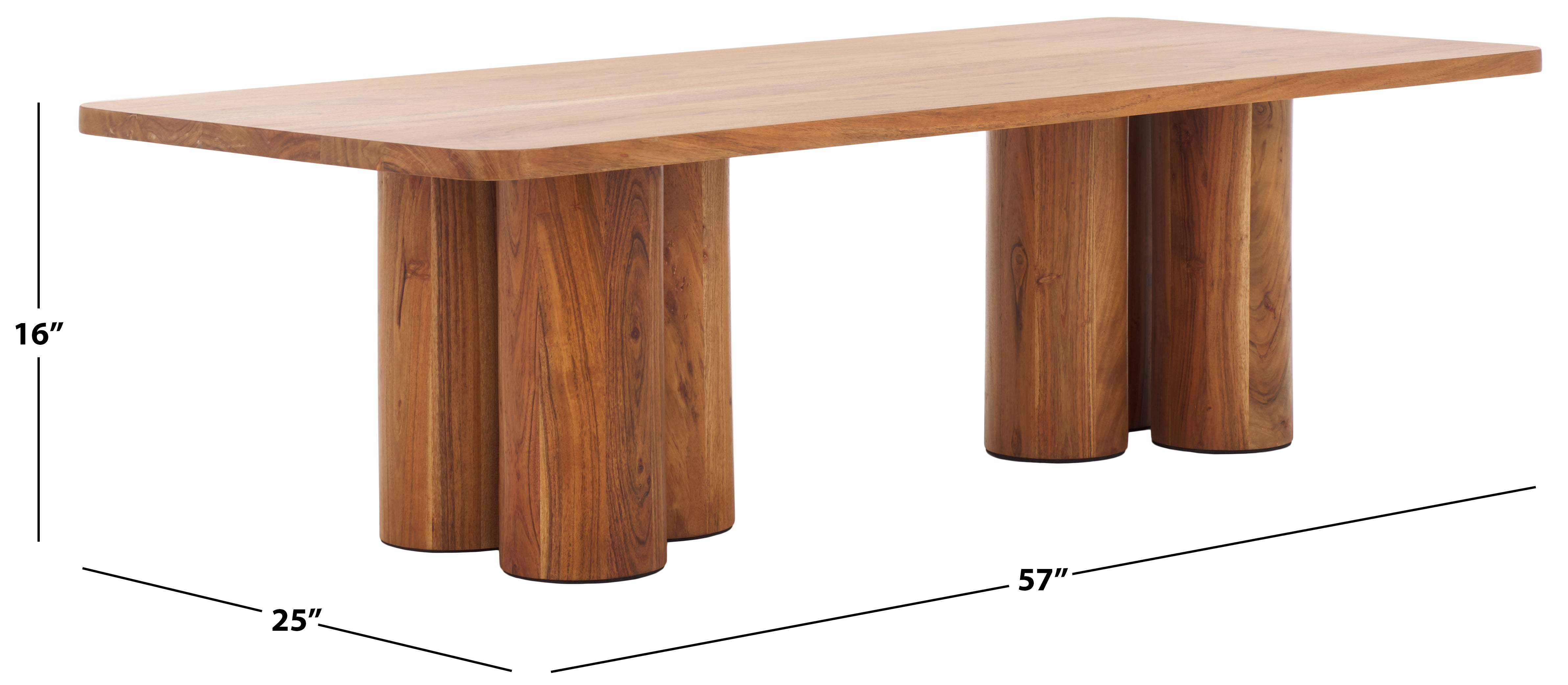 Safavieh Couture Kathalina Rectangle Wood Coffee Table, SFV6402 - Natural