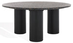 Safavieh Couture Kathalina Round Terrazzo Top Coffee Table, SFV6403 - Black