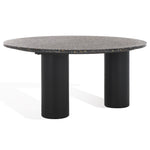 Safavieh Couture Kathalina Round Terrazzo Top Coffee Table, SFV6403 - Black