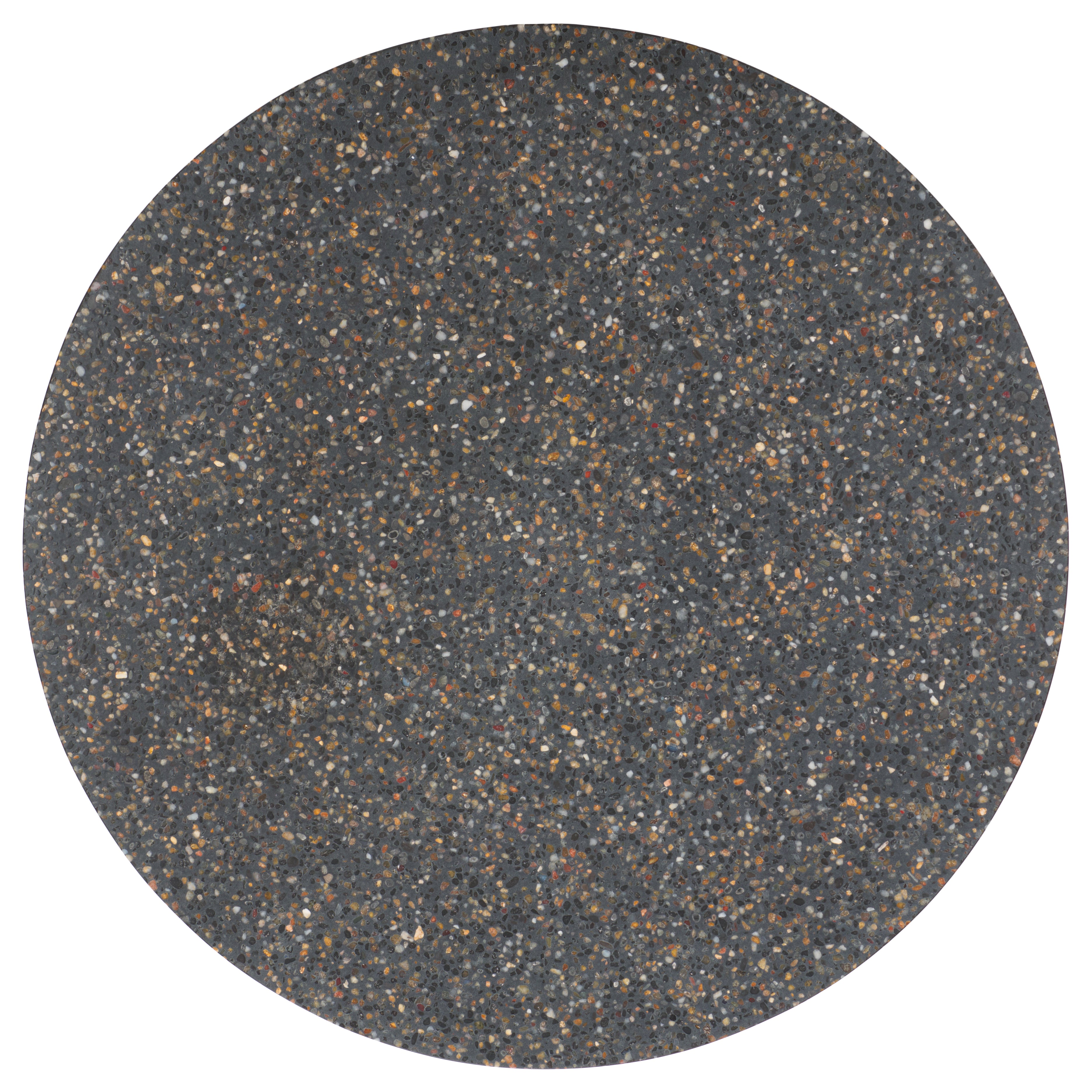 Safavieh Couture Kathalina Round Terrazzo Top Coffee Table, SFV6403 - Black