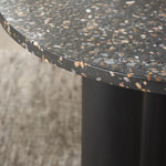 Safavieh Couture Kathalina Round Terrazzo Top Accent Table, SFV6404 - Black