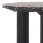 Safavieh Couture Kathalina Round Terrazzo Top Accent Table, SFV6404 - Black