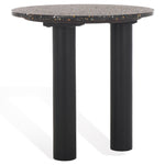Safavieh Couture Kathalina Round Terrazzo Top Accent Table, SFV6404 - Black