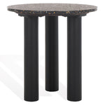 Safavieh Couture Kathalina Round Terrazzo Top Accent Table, SFV6404 - Black
