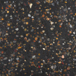 Safavieh Couture Kathalina Round Terrazzo Top Accent Table, SFV6404 - Black