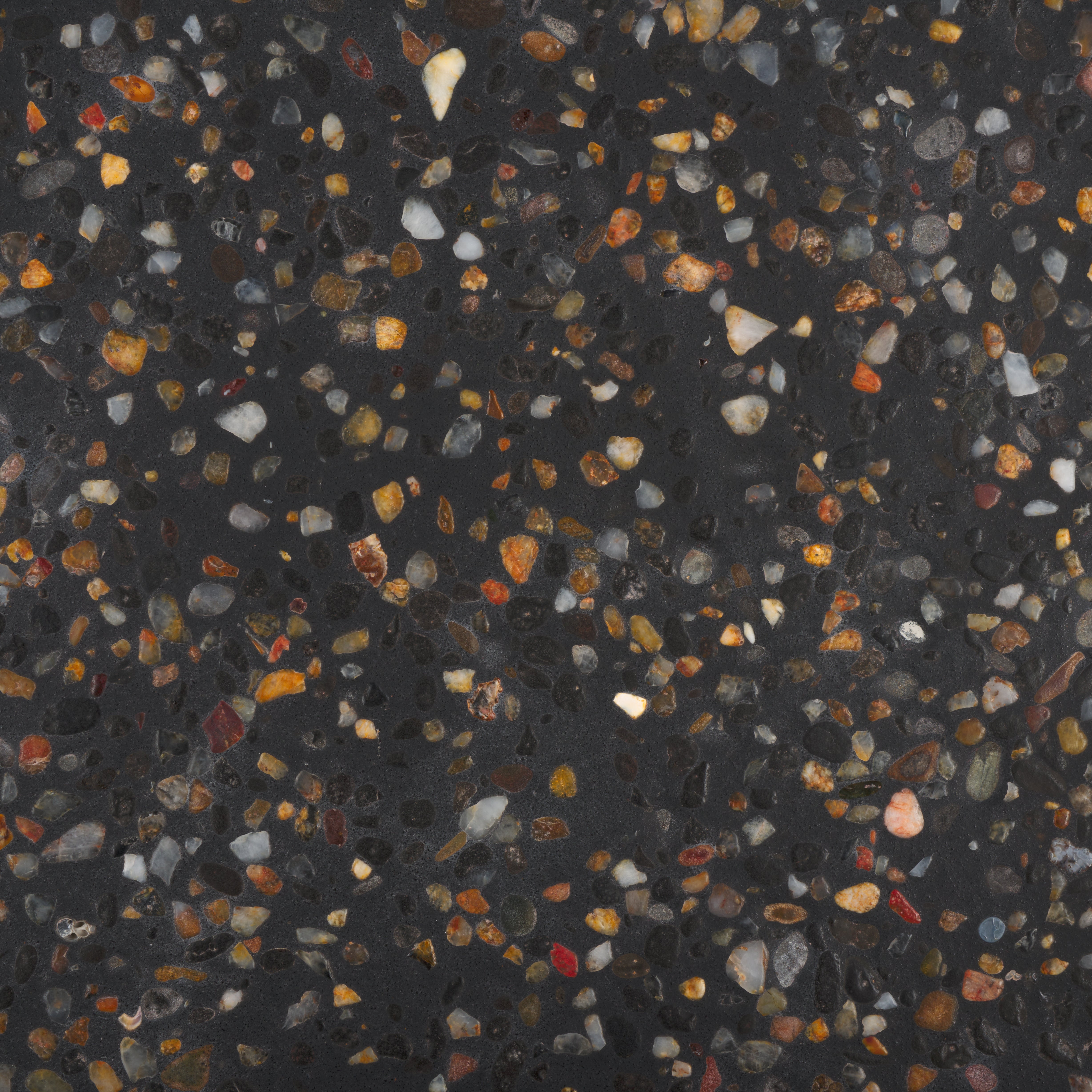 Safavieh Couture Kathalina Round Terrazzo Top Accent Table, SFV6404 - Black