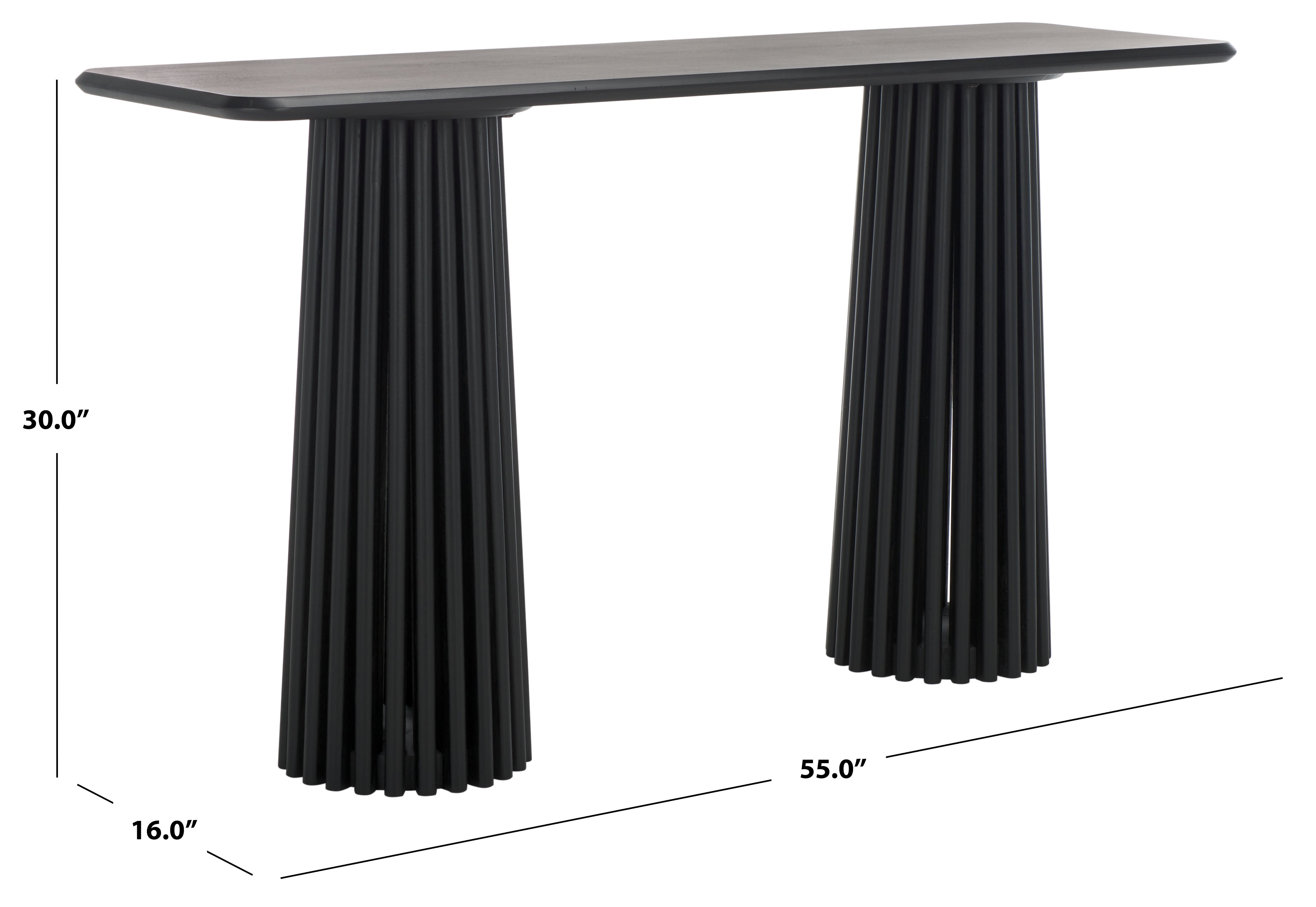Safavieh Couture Penelope Wood Console Table, SFV6408 - Black