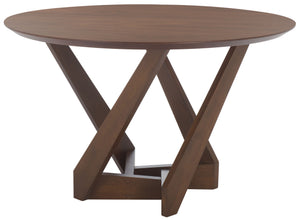 Safavieh Couture Hildabryna Round Wood Dining Table, SFV6703