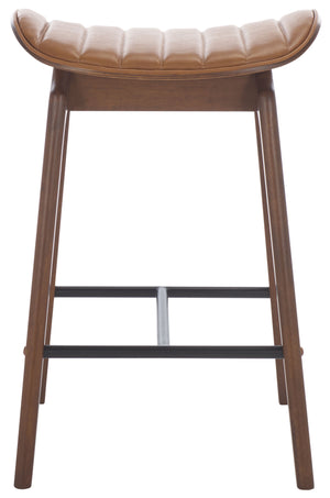 Safavieh Couture Elline Wood Counter Stool Set of Two, SFV6714