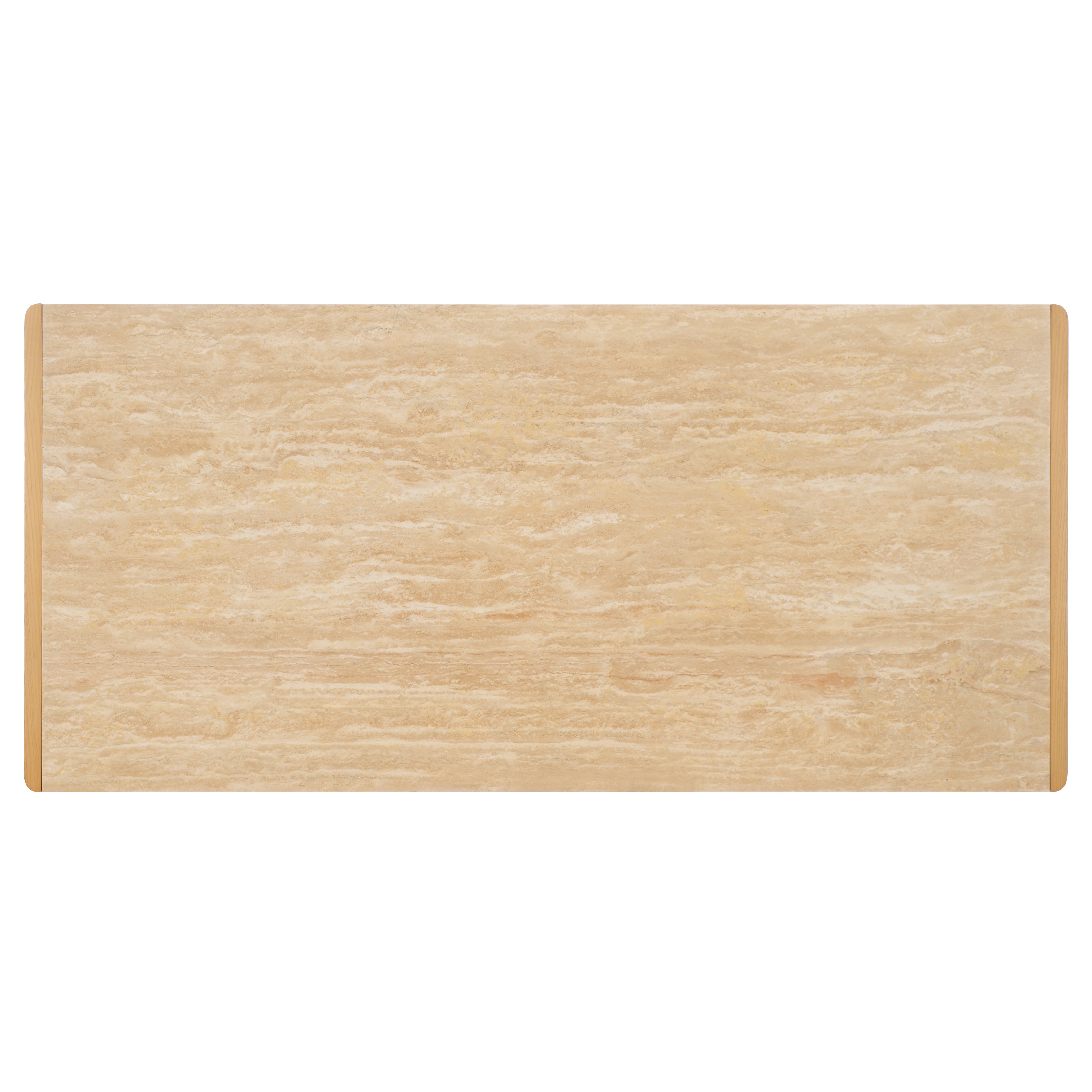 Safavieh Couture Bellarose Travertine Coffee Table, SFV7228 - Natural / Travertine