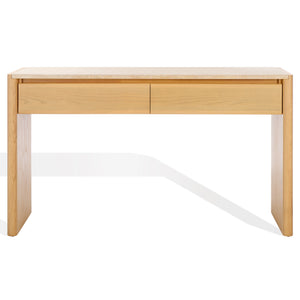 Safavieh Couture Bellarose Travertine Console Table, SFV7230