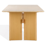 Safavieh Couture Bellarose Travertine Dining Table, SFV7231 - Natural / Travertine