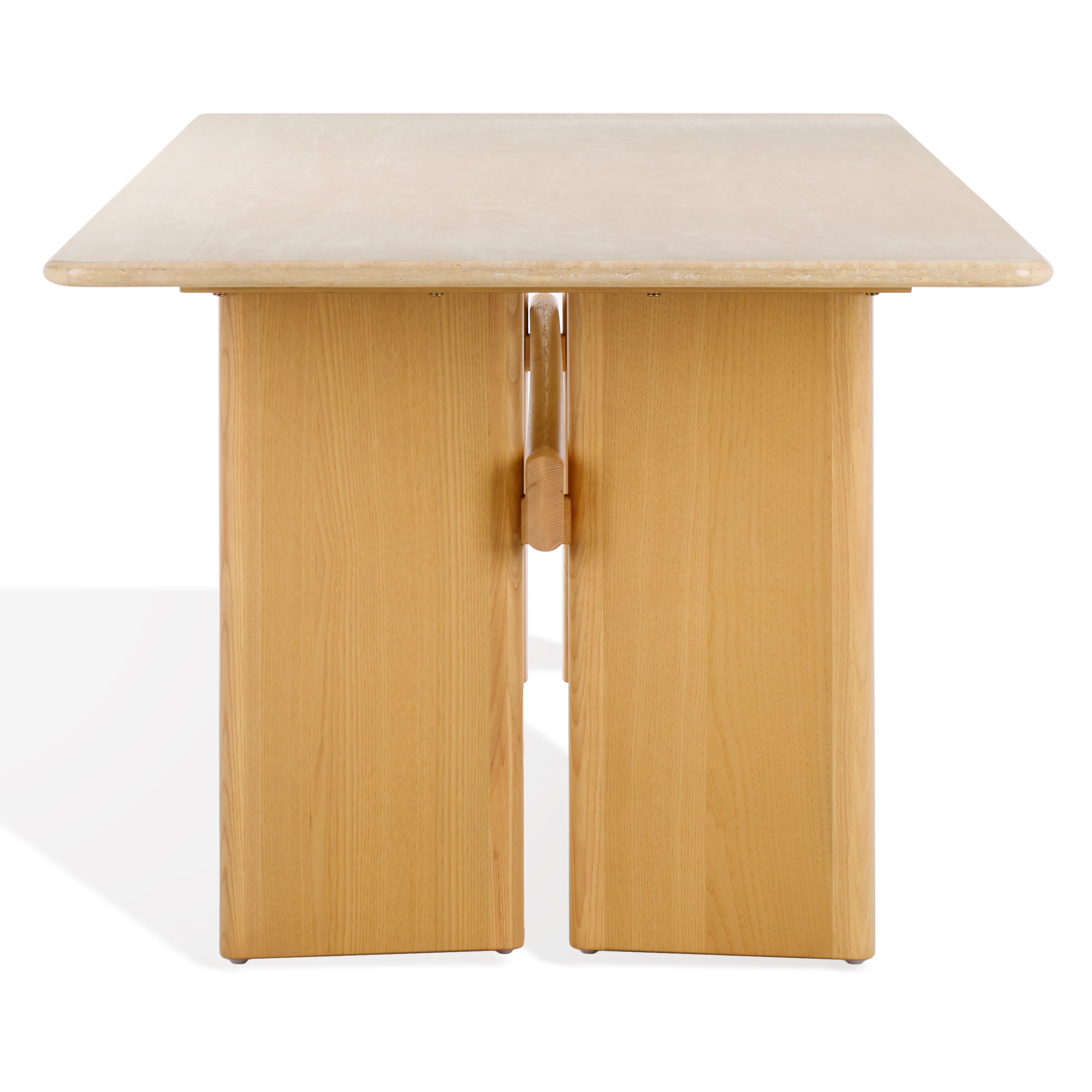 Safavieh Couture Bellarose Travertine Dining Table, SFV7231 - Natural / Travertine