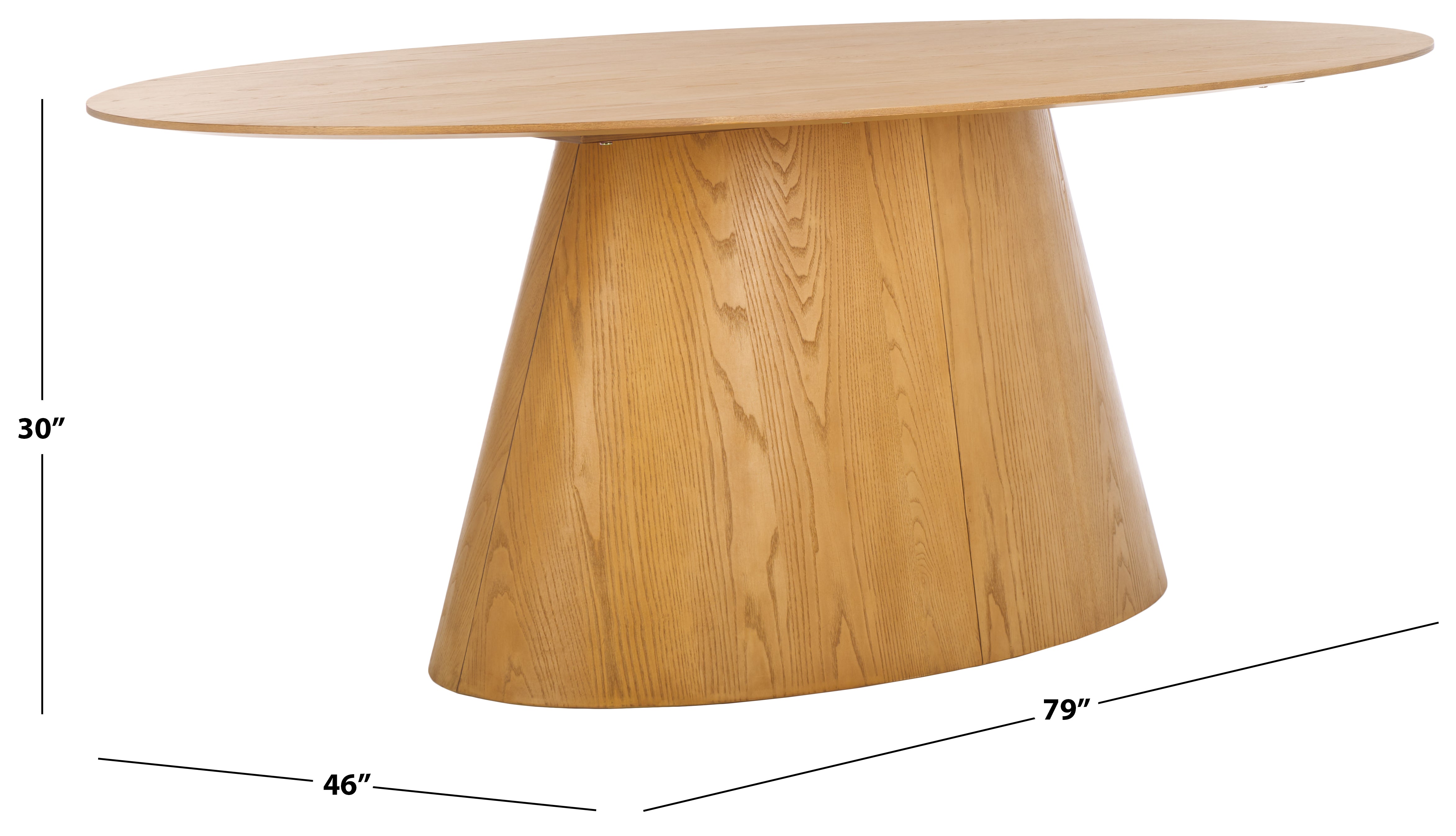 Safavieh Couture Owyn Oval Wood Dining Table, SFV7237 - Natural
