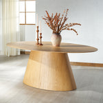 Safavieh Couture Owyn Oval Wood Dining Table, SFV7237 - Natural