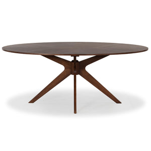 Safavieh Couture Hawkins Wood Oval Dining Table, SFV7241