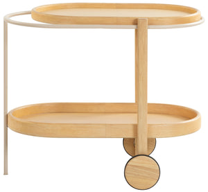 Safavieh Couture Trianna Wood 2 Shelf Bar Cart, SFV7254