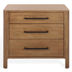 Safavieh Couture Abbiava 3 Drawer Wood Nightstand, SFV7718