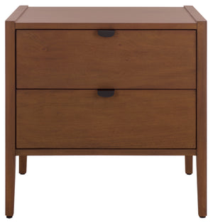 Safavieh Couture Mayalyn Wood 2 Drawer Nightstand, SFV7722