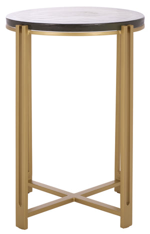 Safavieh Couture Levitt Cast Glass Top Accent Table, SFV7916