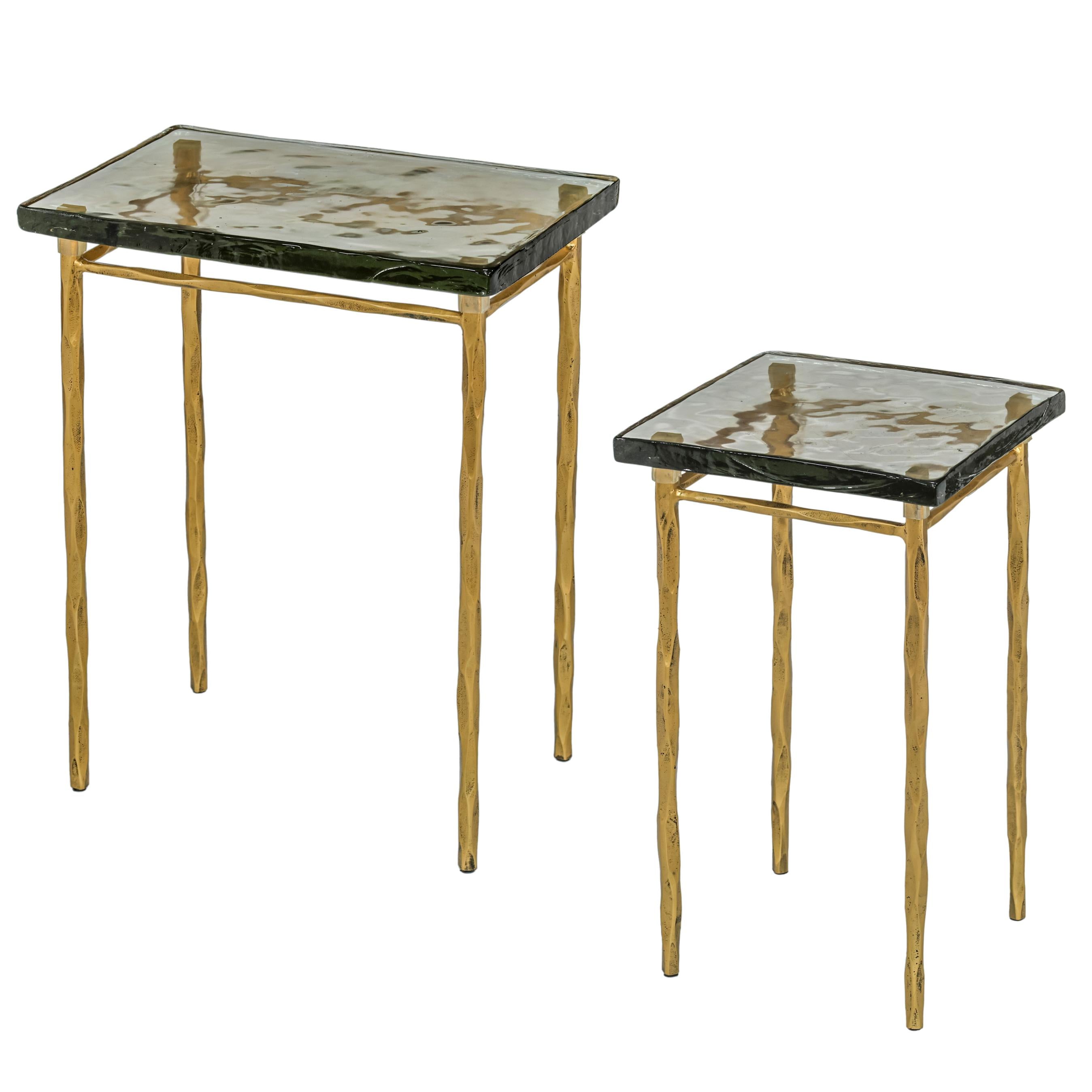 SMOKED GLASS / BRASS