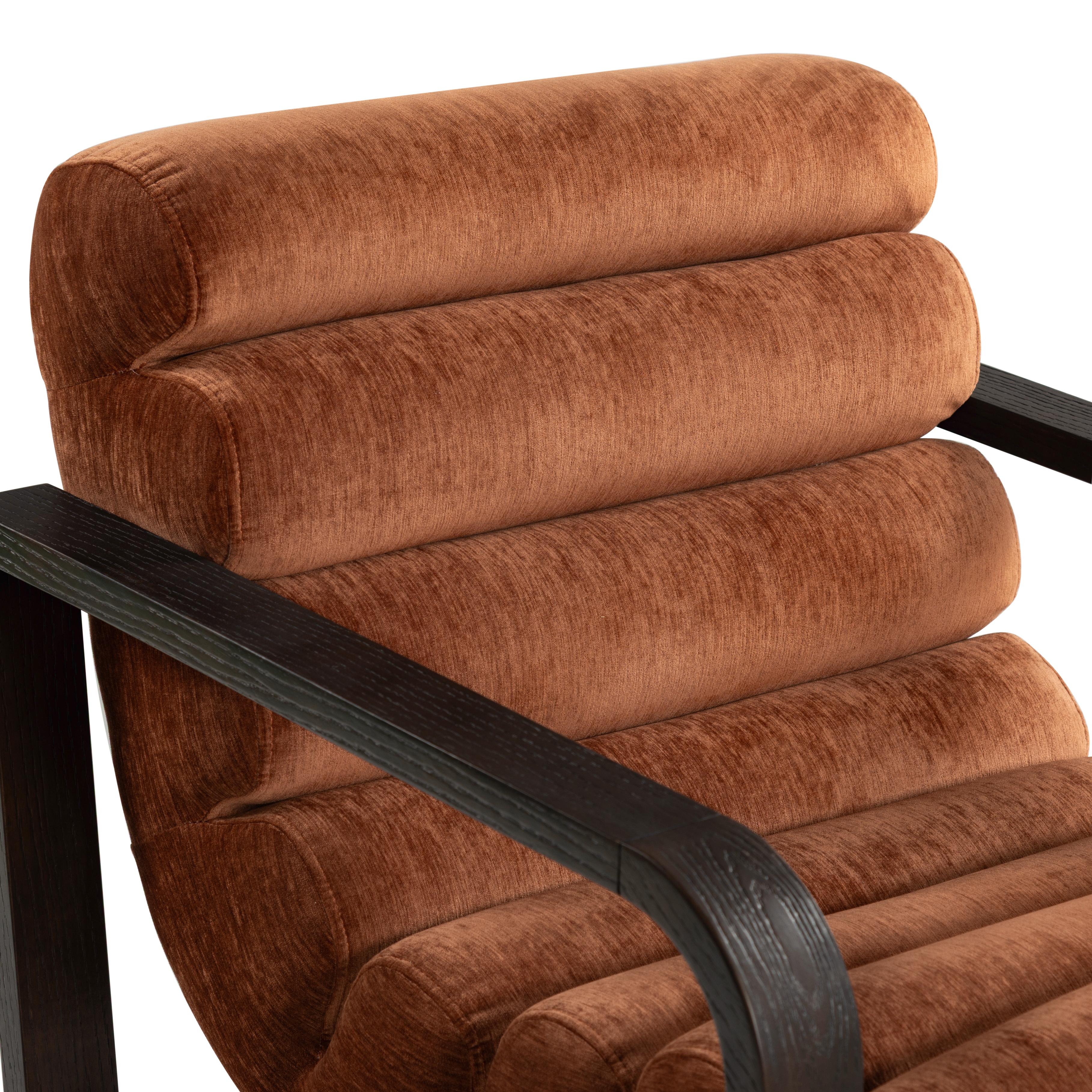 BURNT ORANGE / DARK WALNUT