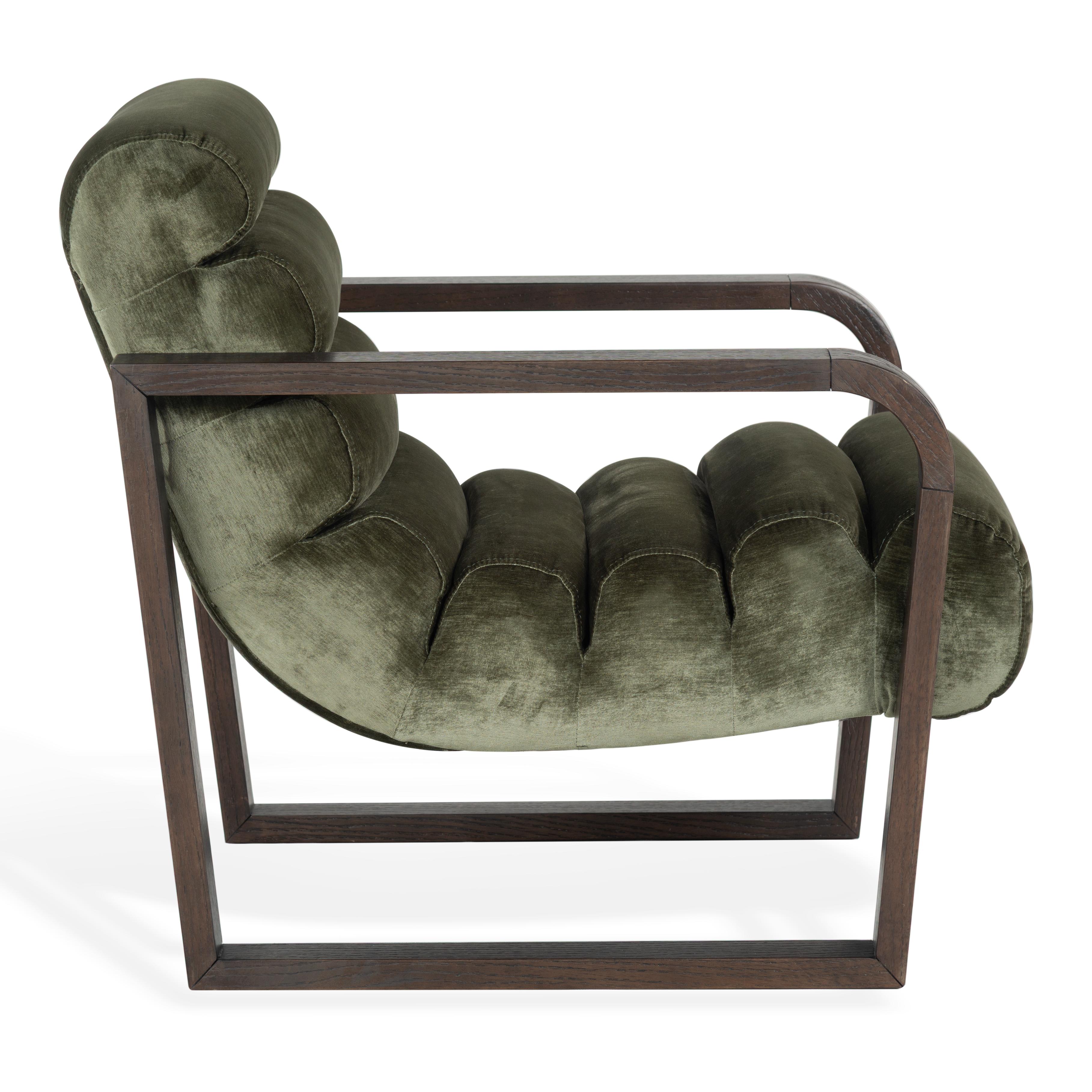 OLIVE GREEN / DARK WALNUT