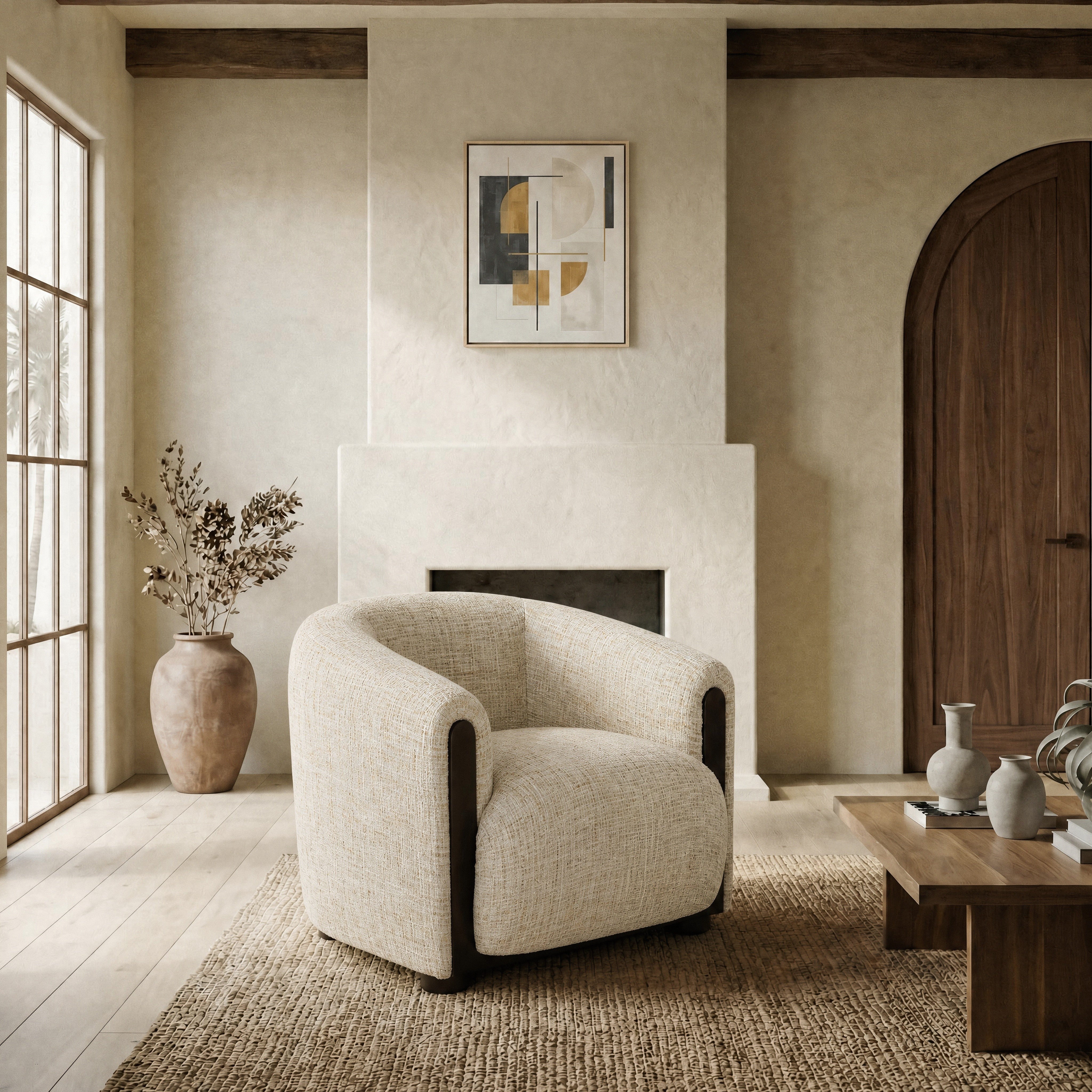 TAUPE / DARK WALNUT