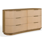 Joanne 6 Drawer Wood Dresser – NATURAL